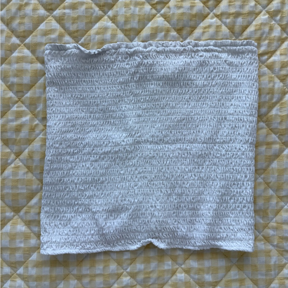 Justice Kids White Smocked Tube Top Size 18/20